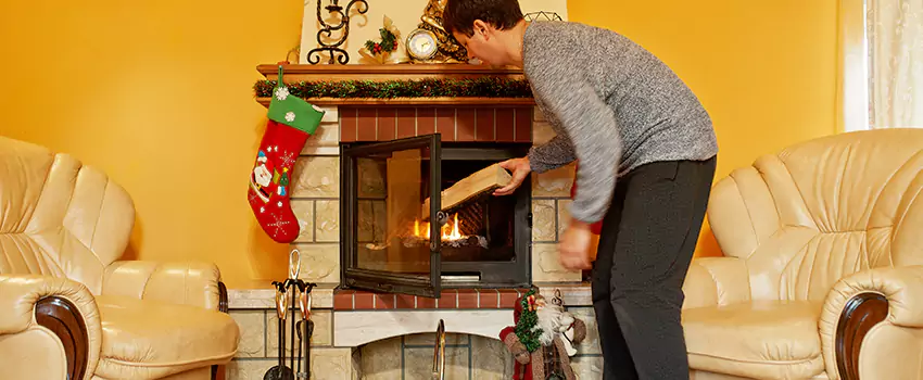 Rusted Metal Fireplace Restoration in Lino Lakes, Minnesota